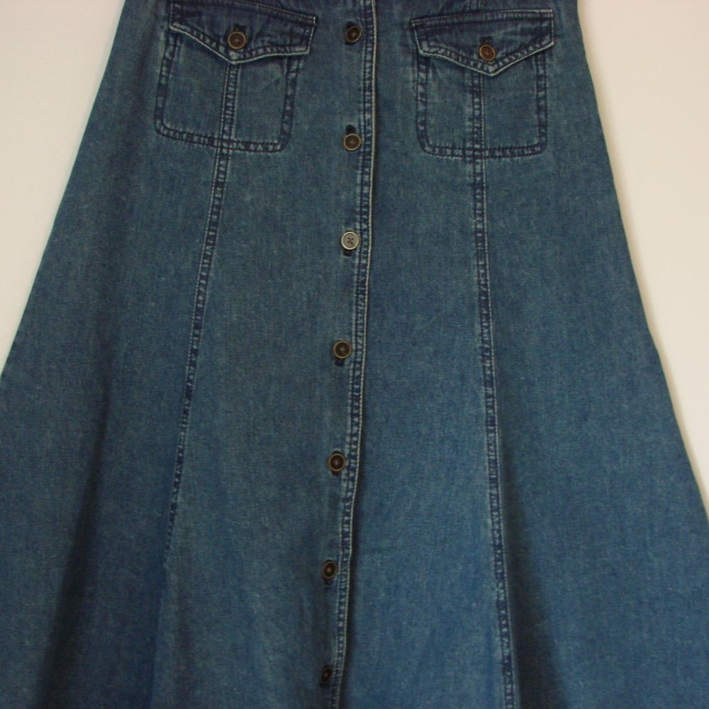Jones New York Dark Blue Maxi Skirt - Picture 5 of 13